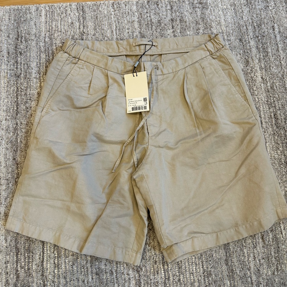 NWT Suitsupply Light Brown Aveiro Shorts